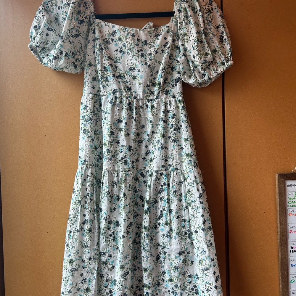 Floral Puff Sleeve Dress
